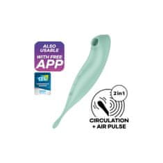 Satisfyer Stimulator klitorisa z aplikacijo Satisfyer Twirling Pro, mint