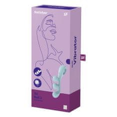 Satisfyer Večnamenski vibrator Satisfyer Tri Ball 2, moder