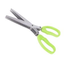 Sweetbuy Kuhinjske škarje s 5 rezili za sekljanje začimb in zelišč〡KITCHEN SCISSORS