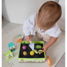 Tooky Toy Leseni vrtni set Montessori za vrtnarjenje z zelenjavo