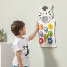 Viga Toys Lesena manipulativna tabla Zebra FSC Montessori certifikat
