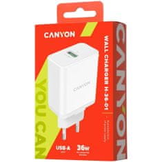 Canyon H-36-01 hišni polnilec, 36 W, QC 3.0 (CNE-CHA36W01)