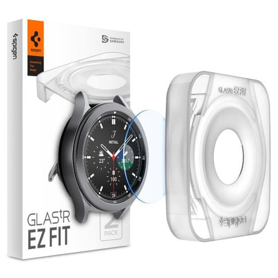 Spigen Glas EZ Fit 2 Pack - Samsung Galaxy Watch4 Classic 42mm/Galaxy Watch3 41mm