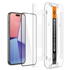 Spigen Glass EZ Fit 2 Pack, FC Black - iPhone 15 Plus