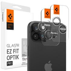 Spigen Glass EZ Fit Optik Pro 2 Pack, crystal clear - iPhone 15 Pro/15 Pro Max/14 Pro/14 Pro Max