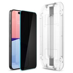 Spigen Glass EZ Fit (Privacy) 2 Pack, ansparency - iPhone 15 Pro Max