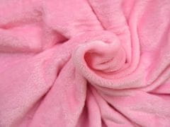 Ljubki dom Starinsko roza mikropliš deka VIOLET, 200x230 cm
