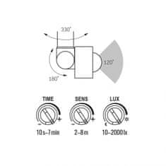 VIDEX Led reflektor LED-PIR-LUCA-50W-NW bel