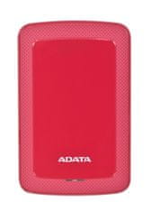 slomart adata hv300 zunanji trdi disk 1000 gb rdeč