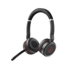 Jabra Evolve 75 SE/Stereo/ANC/BT/Wireless/MS/Black-Red