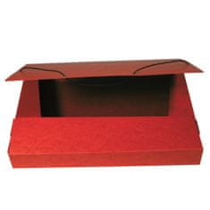 HIT Pisarniška škatla za datoteke z gumijastim trakom, A4, rdeča
