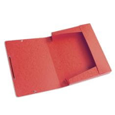 HIT Pisarniška škatla za datoteke z gumijastim trakom, A4, rdeča