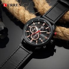 Curren 8291 Moške ure Quartz gibanje Fashion&amp;Casual Auto datum usnje Band ure 