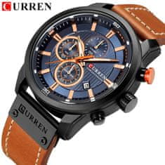 Curren 8291 Moške ure Quartz gibanje Fashion&amp;Casual Auto datum usnje Band ure 