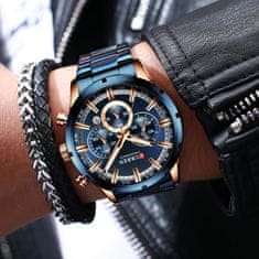Curren 8355 New Fashion Chronograph Quartz Watch za moške - iz nerjavečega jekla Luksuzni športni ura, Top Brand Elegance in Relogio Masculino