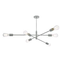 shumee Alana 6 Light Armed Fitting Matt Grey stropna svetilka