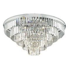 shumee Stropna svetilka Eulalia 12 Light Flush Polished Chrome Crystal