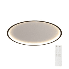 shumee Črna okrogla stropna svetilka Adr Lighting 50 cm 36W, zatemnitvena, tri barve s panache