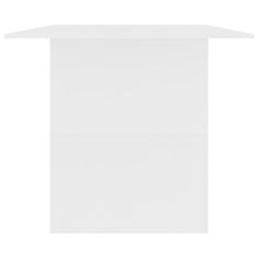 Vidaxl Jedilna miza bela 180x90x76 cm iverna plošča