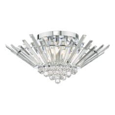 shumee Stropna svetilka Nimbus 5 Light Flush Polished Chrome Crystal