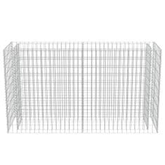 Vidaxl Visoka greda gabion pocinkano jeklo 180x50x100 cm