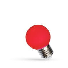 shumee Led krogla E-27 230V 1W rdeči spekter LED
