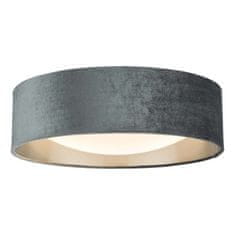 shumee Nysa 2 Light Flush Velvet Dark Grey Shade stropna svetilka 40 cm