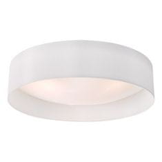 shumee Nysa 3 Light Flush White Faux Silk stropna svetilka 60 cm