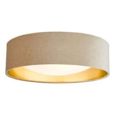 shumee Stropna svetilka Nysa 2 Light Flush Velvet Taupe Shade 40 cm