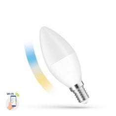 shumee Led sveča 5W E-14 230V Cct+Dim Wi-Fi Smart Spectrum LED