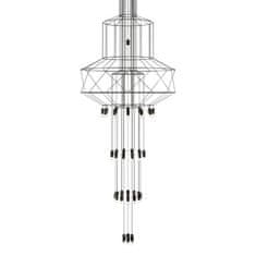 shumee FLUSSO 43 viseča svetilka, črna