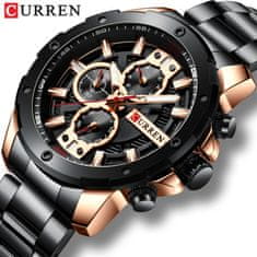 Curren 8336 Moški moda iz nerjavečega jekla Chronograph Watch priljubljena velika izbira Japonska Quartz poslovne zapestne ure 