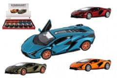 Teddies Avto Kinsmart Lamborghini Sián FKP 37 kovina/plastika, 13cm 4 barve, 12 kosov v škatli