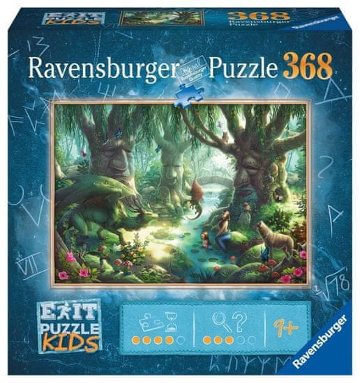 Ravensburger Exit KIDS Puzzle: V čarobnem gozdu, 368 kosov