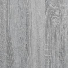 Vidaxl Knjižna omara siva sonoma 102x30x141,5 cm inženirski les