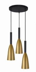 shumee Solin 3 zlata viseča svetilka LP-181/3P GD
