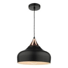 shumee Viseča črna in bakrena viseča svetilka Gaucho 1 Light Single Pendant