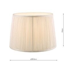 shumee Laura Ashley Hemsley Pleated Silk Empire Drum Shade Cream 20 cm/8 palcev