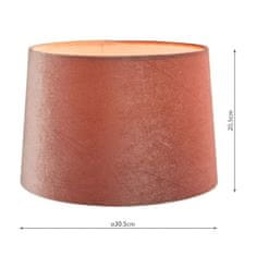 shumee Laura Ashley Velvet Empire Drum Shade Blush Pink 30 cm/12 palcev