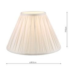 shumee Laura Ashley Fenn Silk Empire Drum Shade Bela 30 cm/12 palcev