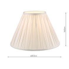 shumee Laura Ashley Fenn Silk Empire Drum Shade Bela 25 cm/10 palcev