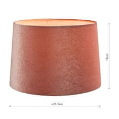 shumee Laura Ashley Velvet Empire Drum Shade Blush Pink 25 cm/10 palcev