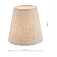 shumee Laura Ashley Bacall Linen Empire Drum Shade Silver 12,5 cm/5 palcev