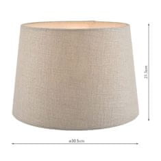 shumee Laura Ashley Bacall Linen Empire Drum Shade Silver 30 cm/12 palcev