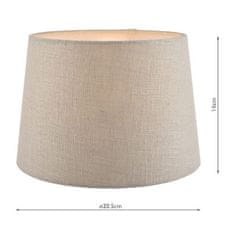 shumee Laura Ashley Bacall Linen Empire Drum Shade Silver 20 cm/8 palcev