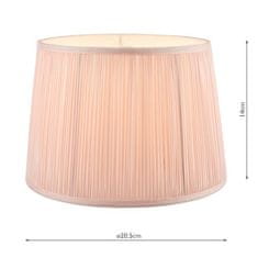 shumee Laura Ashley Hemsley Pleated Silk Empire Drum Shade Pink 20 cm/8 palcev