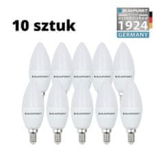 shumee Set 10 kosov - Blaupunkt E14 LED žarnice 6,8W tople barve