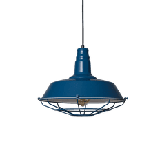 shumee Retro Loft Viseča svetilka modra 36 cm E27 Abruzzo Patrone