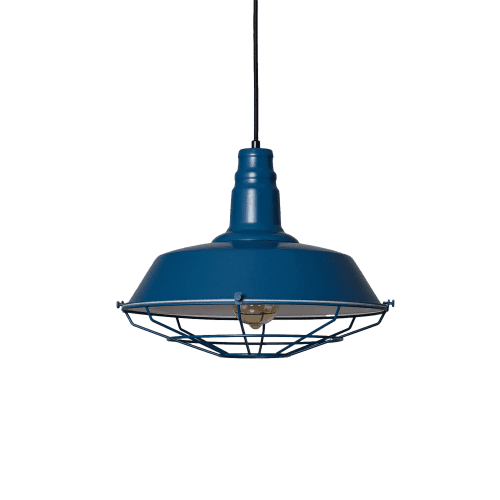 shumee Retro Loft Viseča svetilka modra 36 cm E27 Abruzzo Patrone