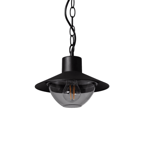 shumee Retro podstrešna viseča svetilka Črna 25cm E27 Abruzzo Forte